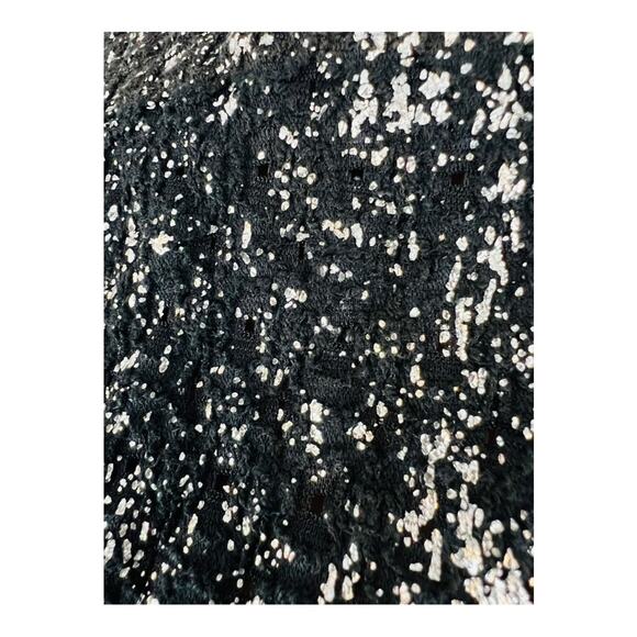 dRA Los Angeles Metallic Silver & Black Sweatshirt - Picture 6 of 9